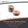 Round Paper Baking  Pan 25ct  (6”x2-1/8”)