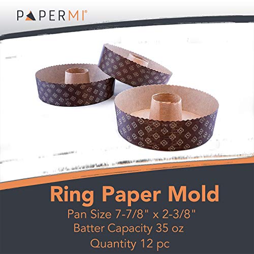 Round Paper Baking Pan 12pc (8” x 2-3/7”)