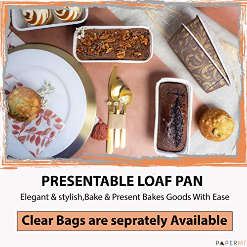 Paper Loaf Cake Pan 24pc,  6-1/4" x 2-1/8" x 2" (Multicolor)
