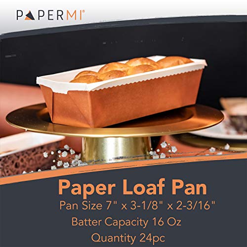 Paper Loaf Pans for Baking, 25 Loaf Pan Liners, 7x3x2 Mini Pie Pans, B –  PETANI style