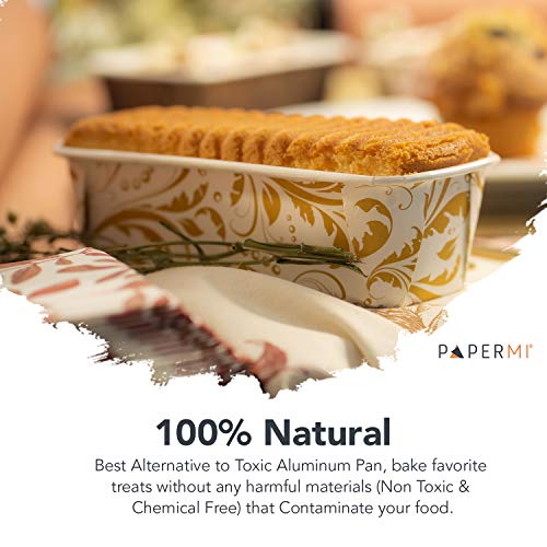 Paper Loaf Cake Pan 24pc 6-1/4" x 2-1/8" x 2" (Bianco Ramage)
