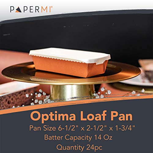 3/4 LB 6x2.5x2 Paper Loaf Baking Pan 6 pieces
