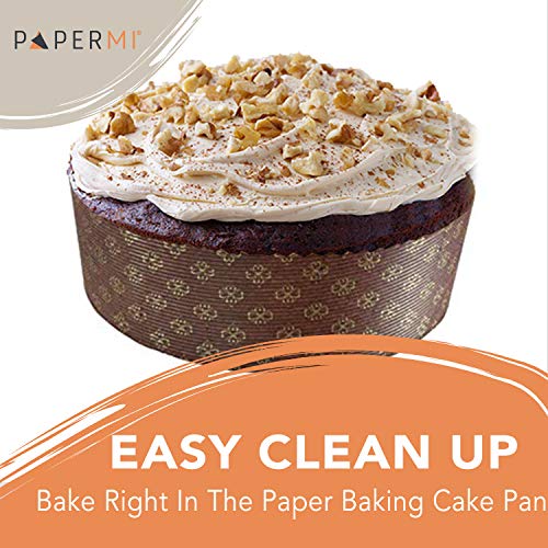 Round Paper Baking Pan 12pc  (8-5/8" x 2-3/4")
