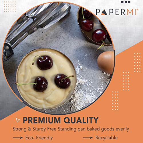 Baking Paper Pie/Tart Mold- 25pct  (4” x 1-1/8”)